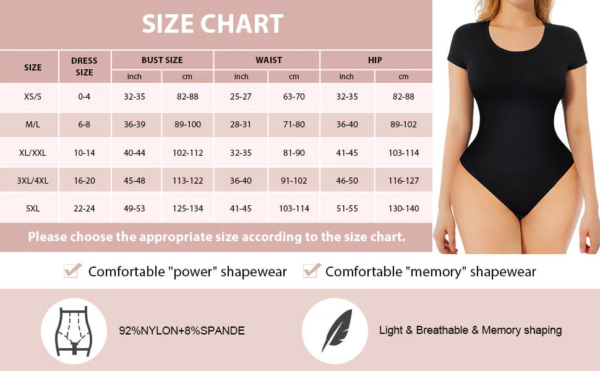 Seamless Short-Sleeved Thong Bodysuit - Image 3